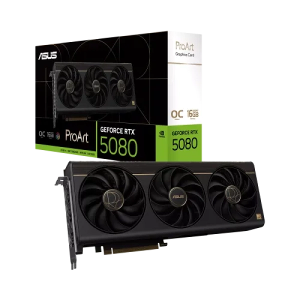 ASUS ProArt GeForce RTX 5080 16GB GDDR7 850W OC Edition Graphics Card